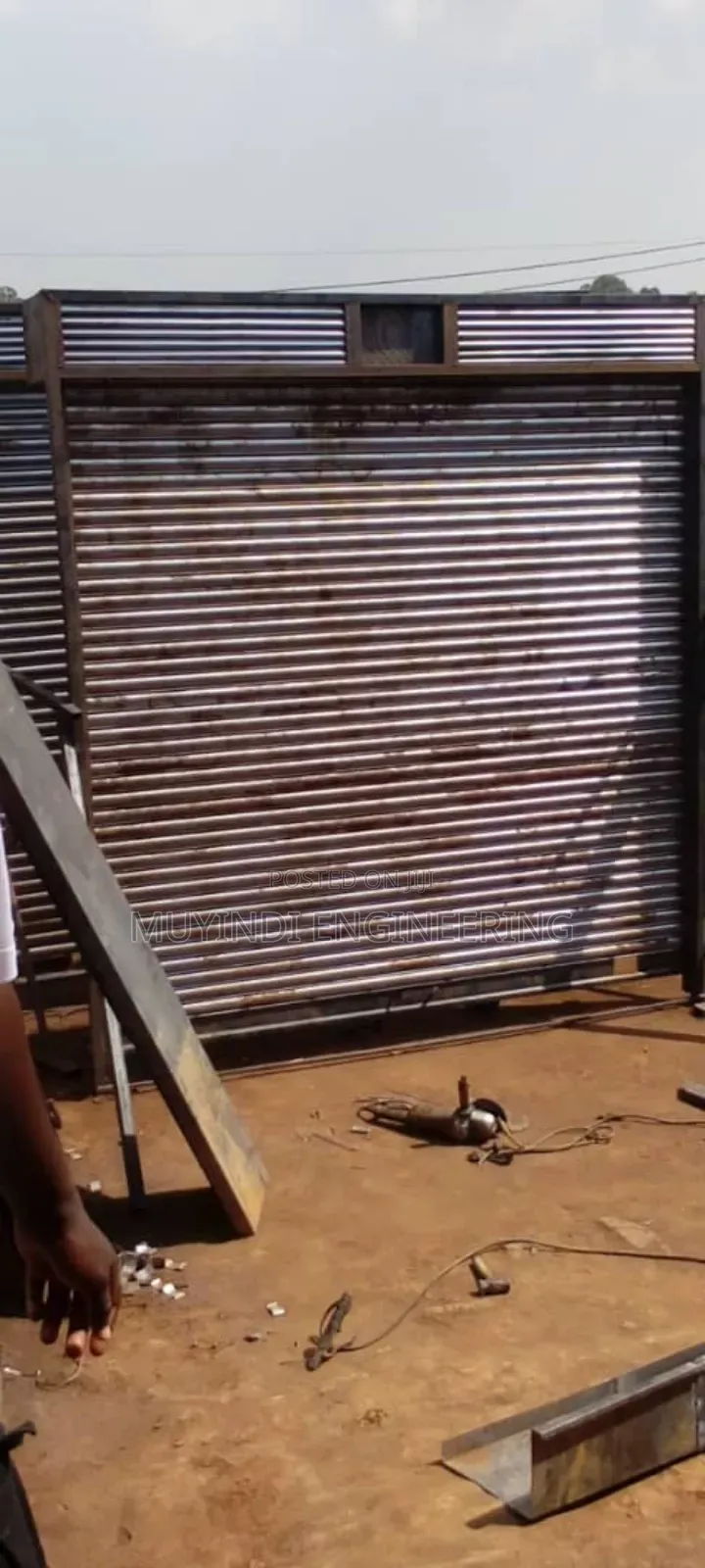 Vented Roller Shutter Door (9ftx9ft)