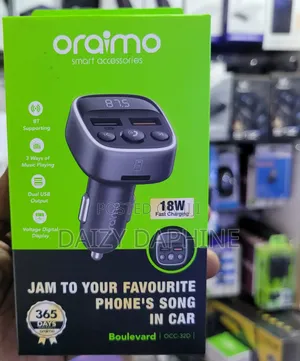 Oraimo FM Wireless Car Kit/ Bluetooth FM Car Modulator