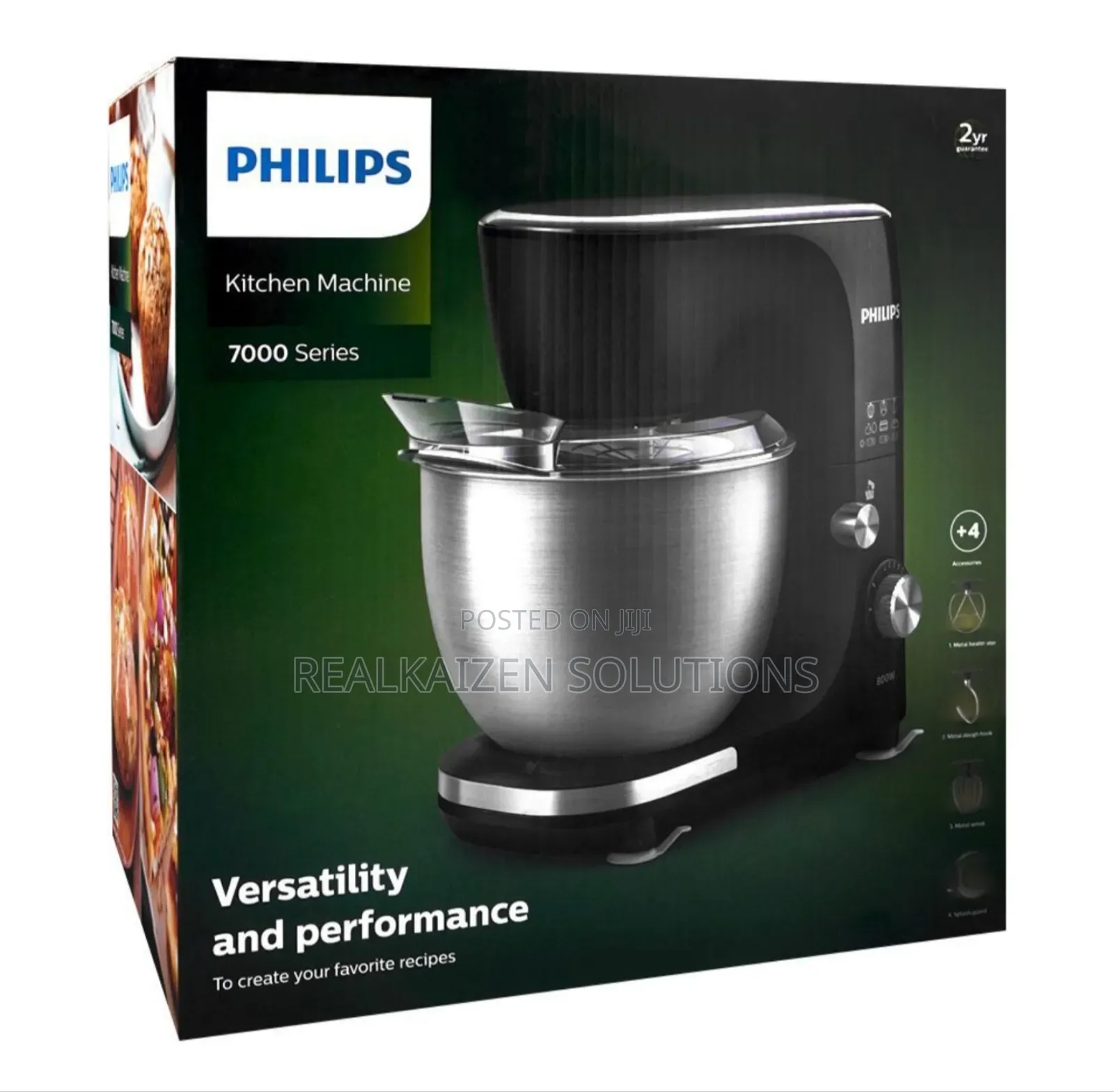 PHILIPS 5L Steel Bowl 12 Speed Planetary Blender 800W