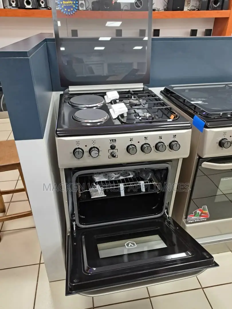 YES Cooker 3 – Gas Burners + 1 Electric Plate,60by60cm