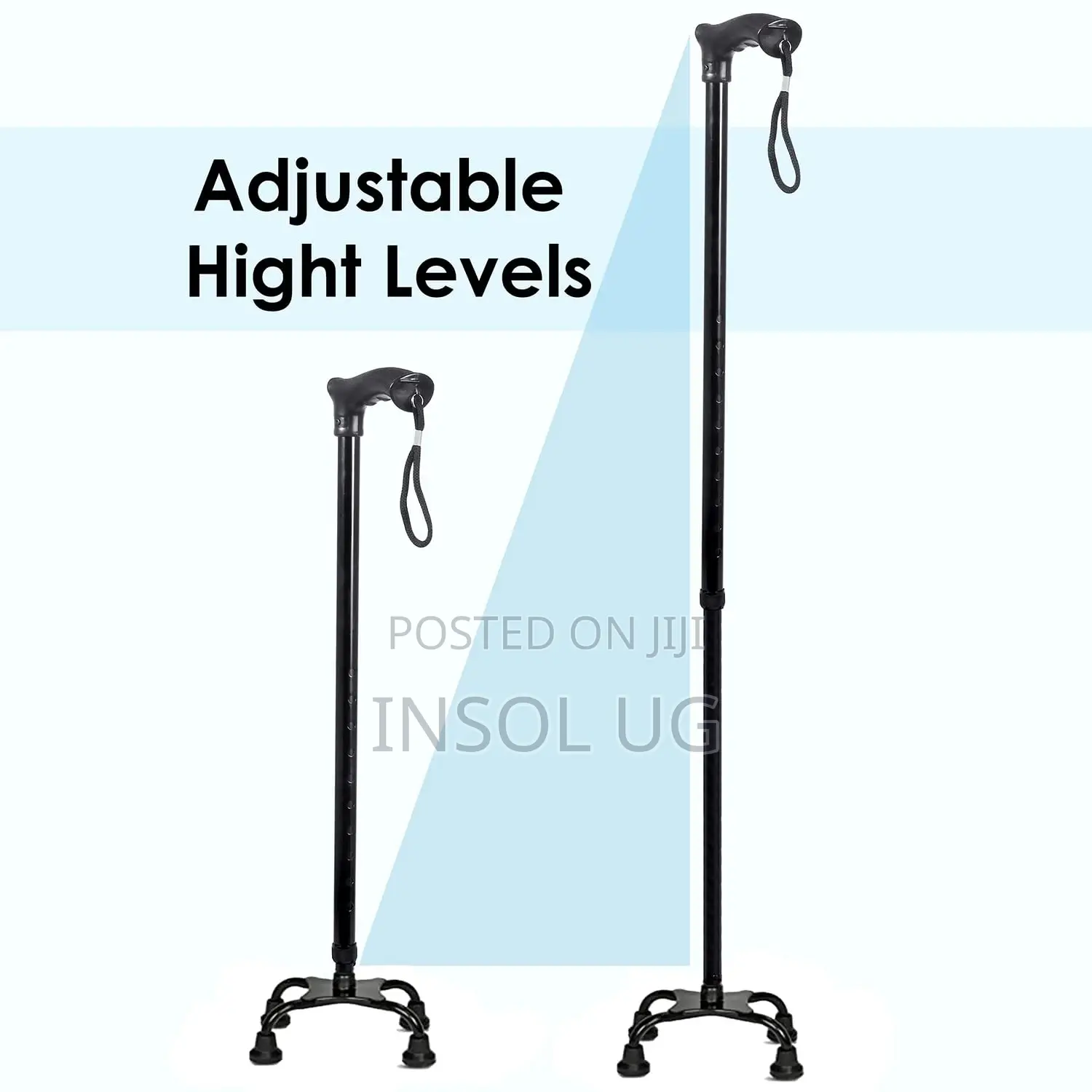 Quadripod 4 Stand Walking Stick for Elderly