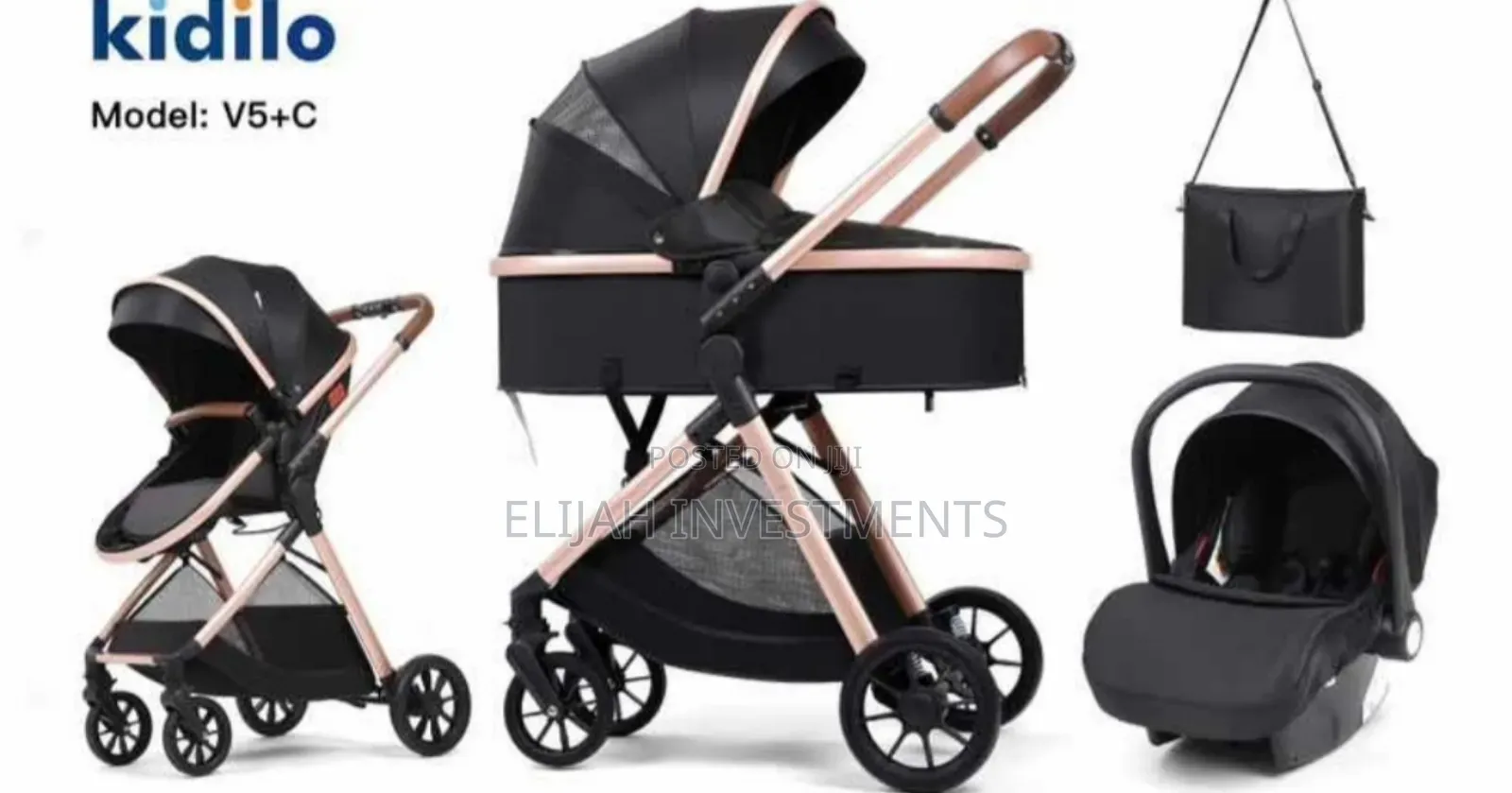 Premium Four Wheels Portable Baby Stroller