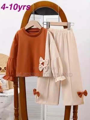 Girls Brown and Pink 2piece Wear
