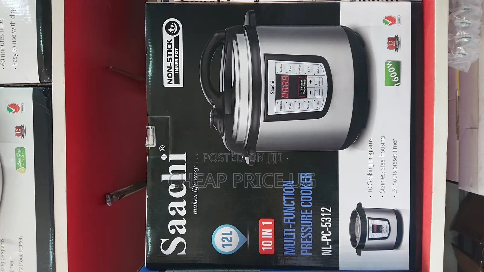 Saachi 12L Pressure Cooker 10n1 Pressure Cooker