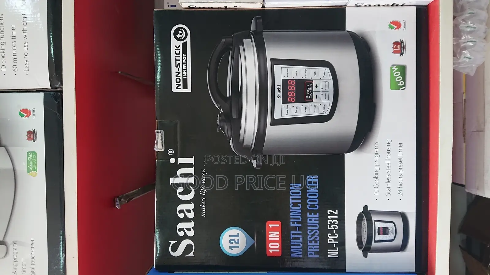 Saachi 12L Pressure Cooker 10n1 Pressure Cooker