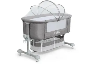 Classy Baby Crib/ Bed With Net and Wheels