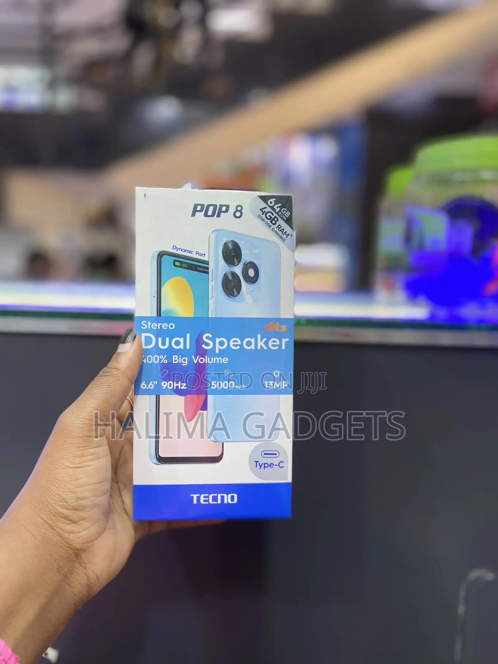 New Tecno Pop 8 64 GB Blue