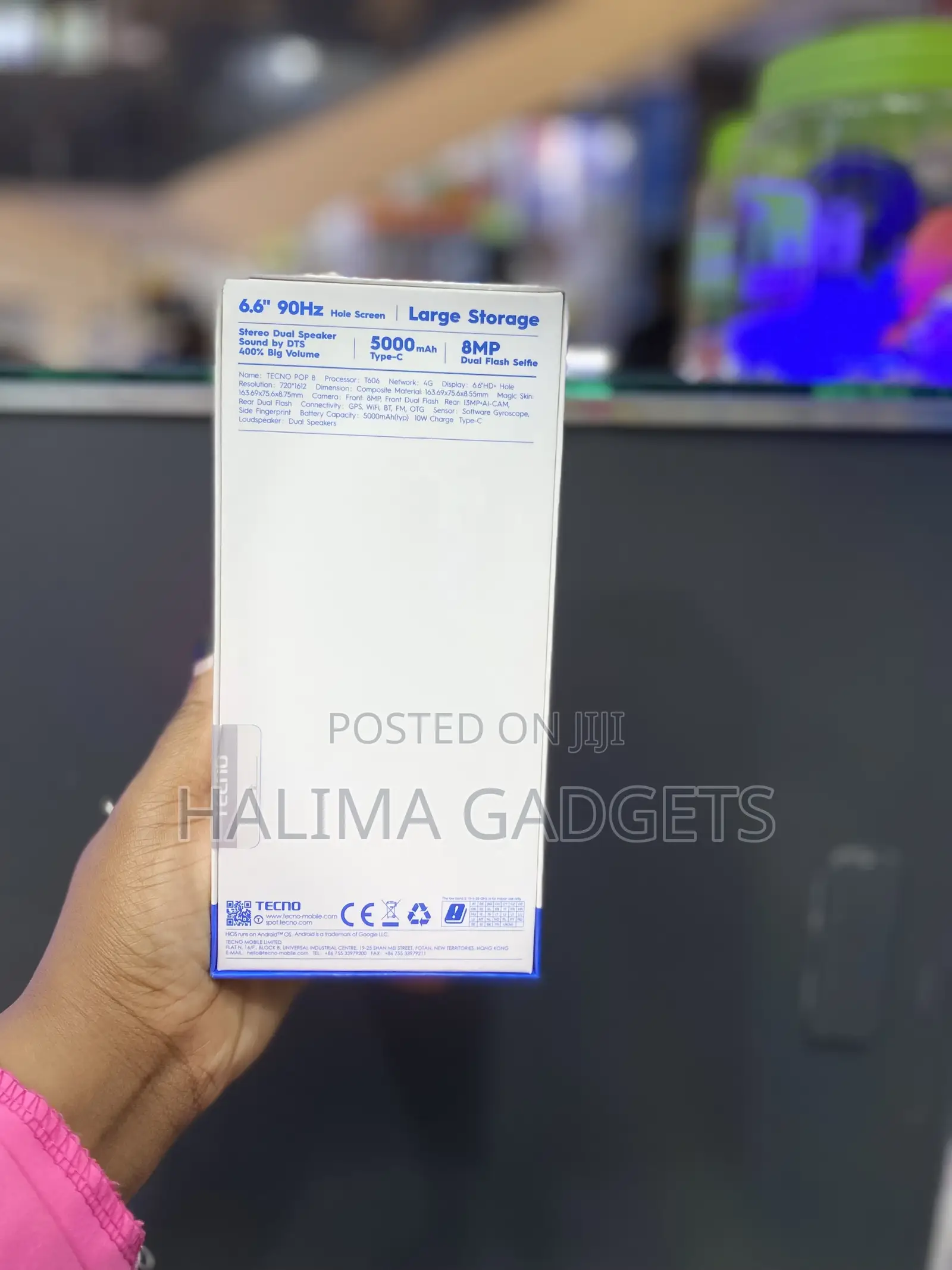 New Tecno Pop 8 64 GB Blue