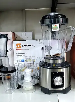 Sayona Blender 4 In1/ Grinder and Mincer/ 1.8 Litres