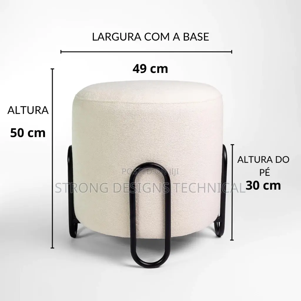 Round Decorative Pouf/ Stool/Chair for Living Room/Reception