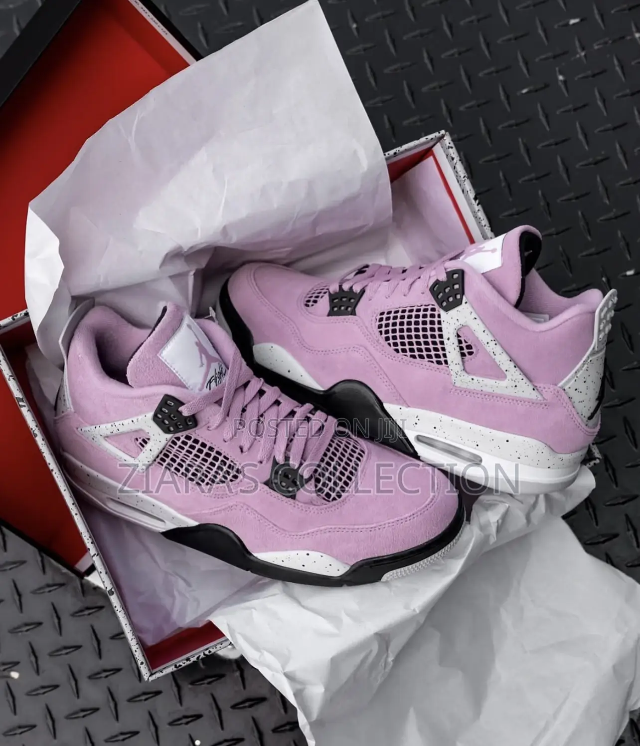 Pink Jordan 4 Lady’S Sneakers