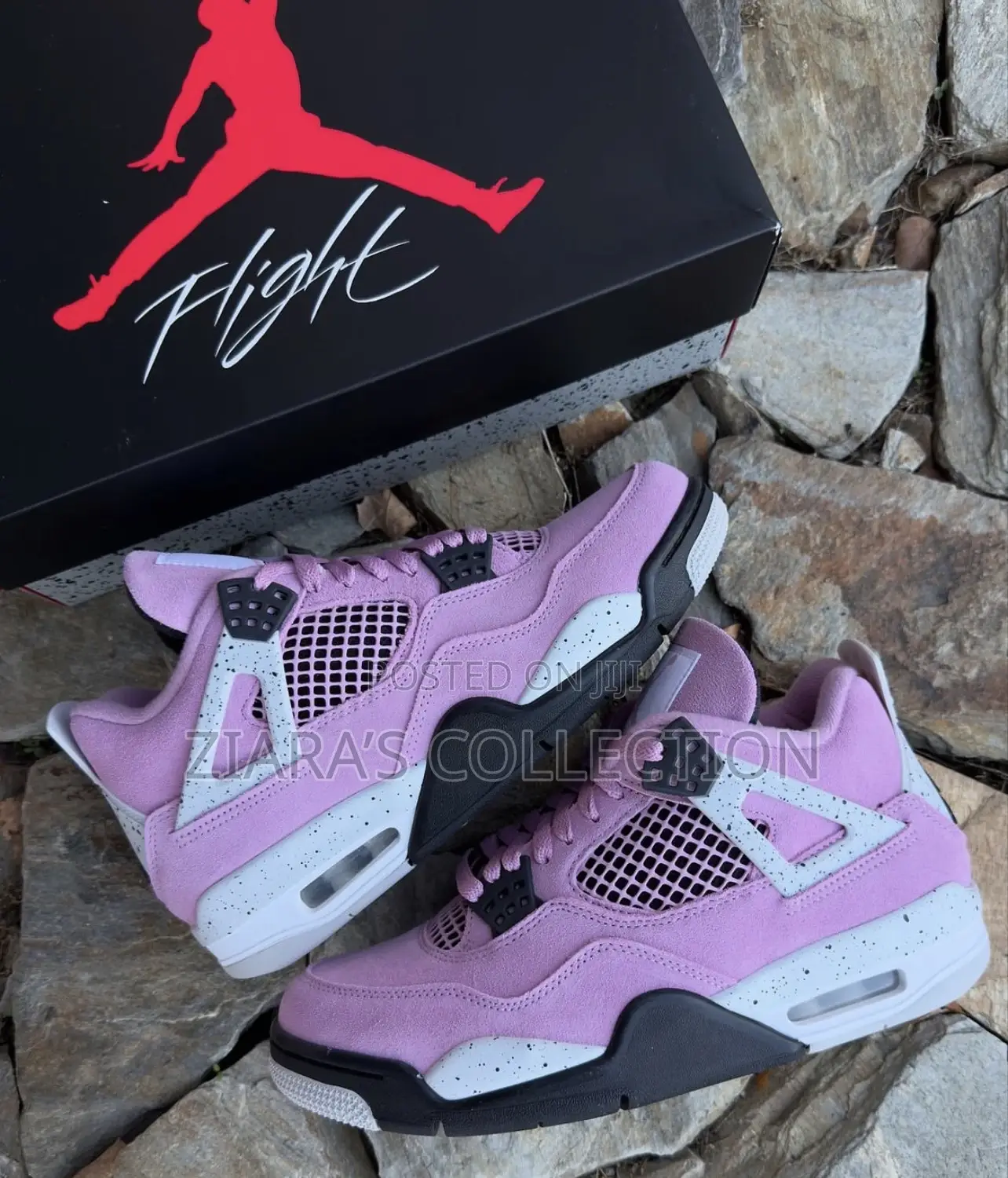 Pink Jordan 4 Lady’S Sneakers