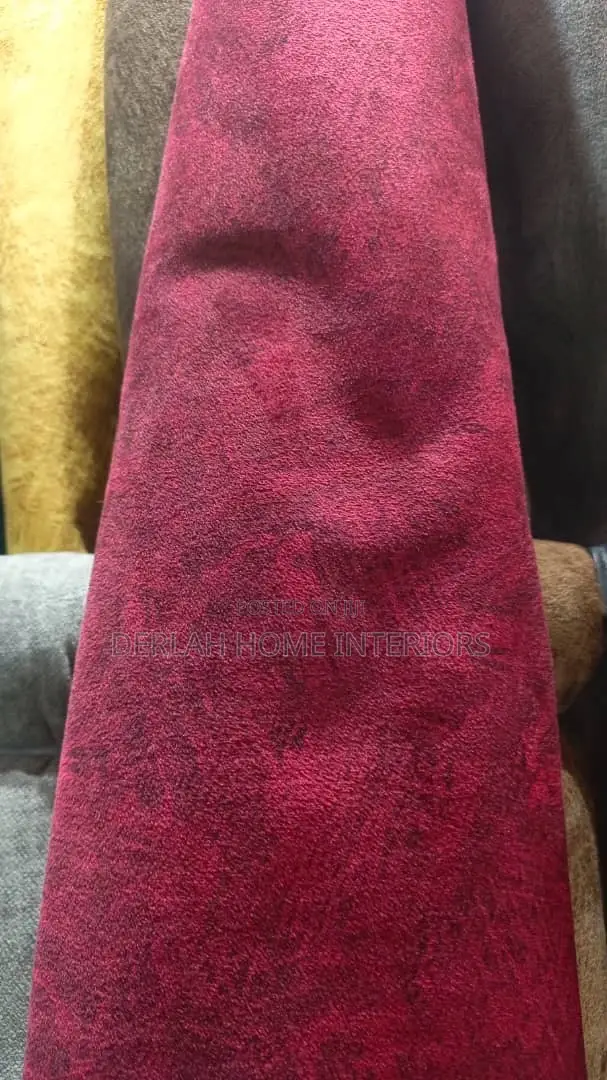 Sofa Set Fabric in Maroon