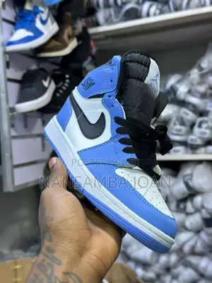 Original Unisex Air Jordan Sneskers-Blue/White