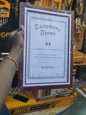 Document, Certificate Frame A4