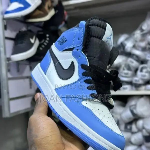 Original Unisex Air Jordan Sneskers-Blue/White