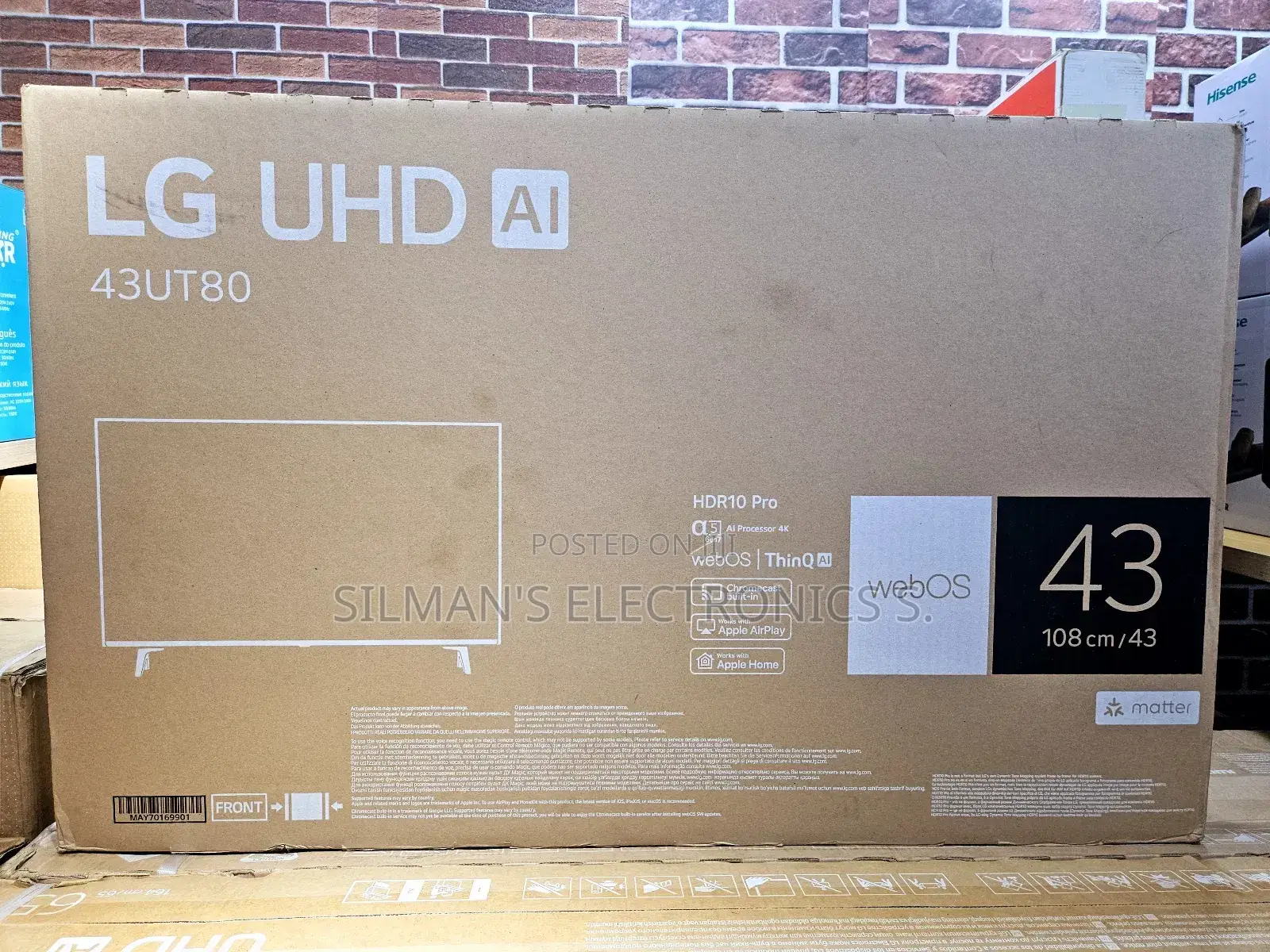 The All New LG 43" Ut80 Uhd Smart TV