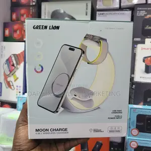 4 in 1 Wireless Charger/ LED Moon, Light Wireless Charger