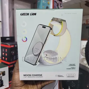4 in 1 Wireless Charger/ LED Moon, Light Wireless Charger