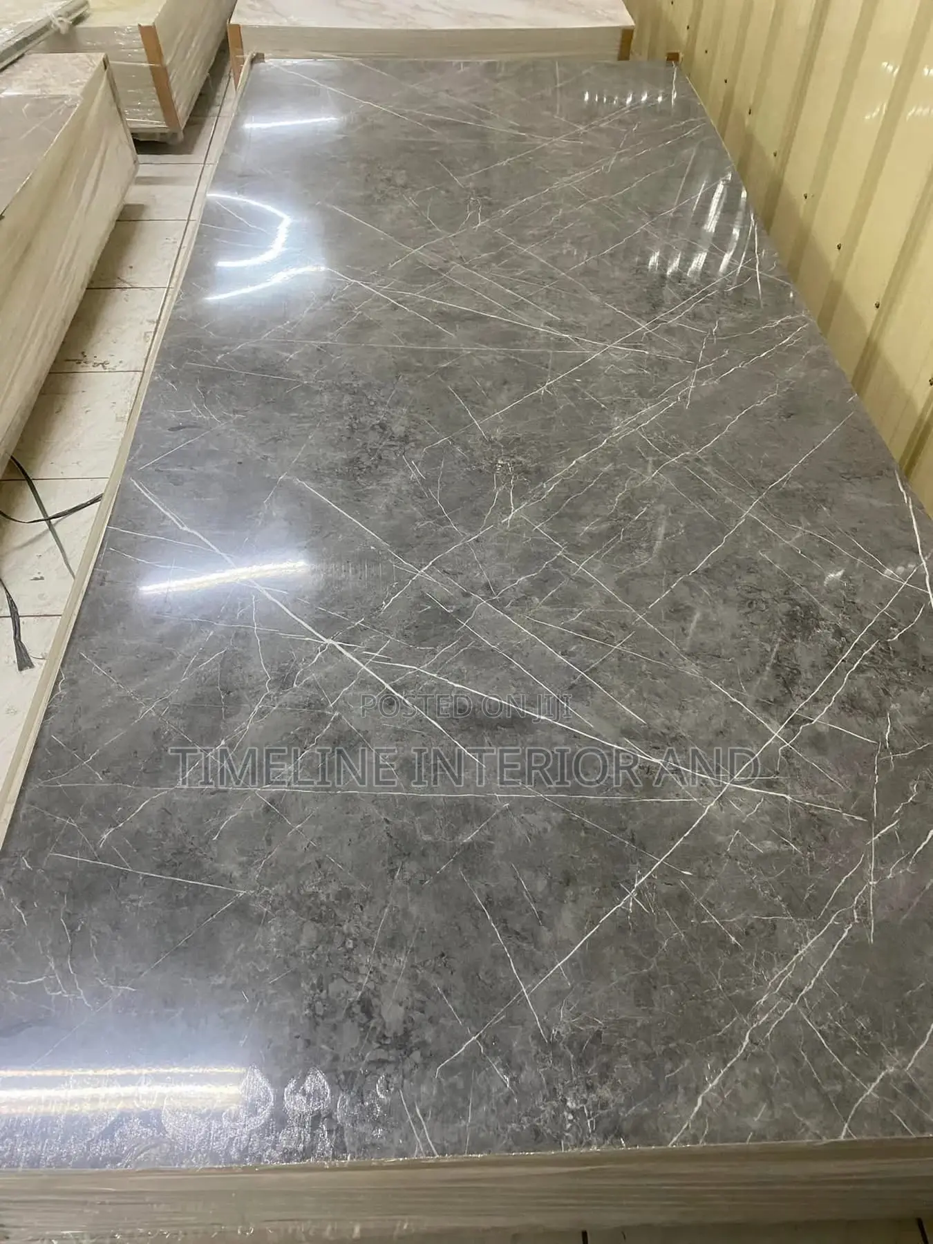 Blackish Wall PVC Marble Sheets