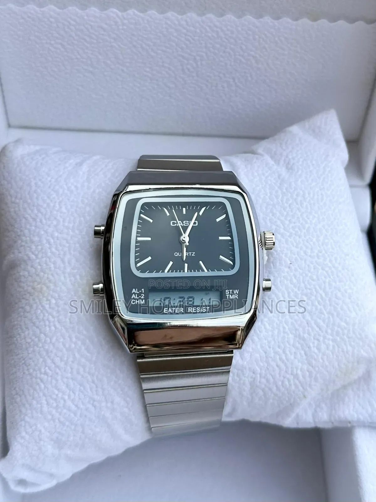 Original Casio Classy Watch Silver Black Face
