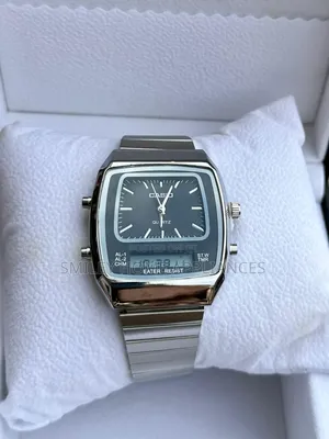 Original Casio Classy Watch Silver Black Face