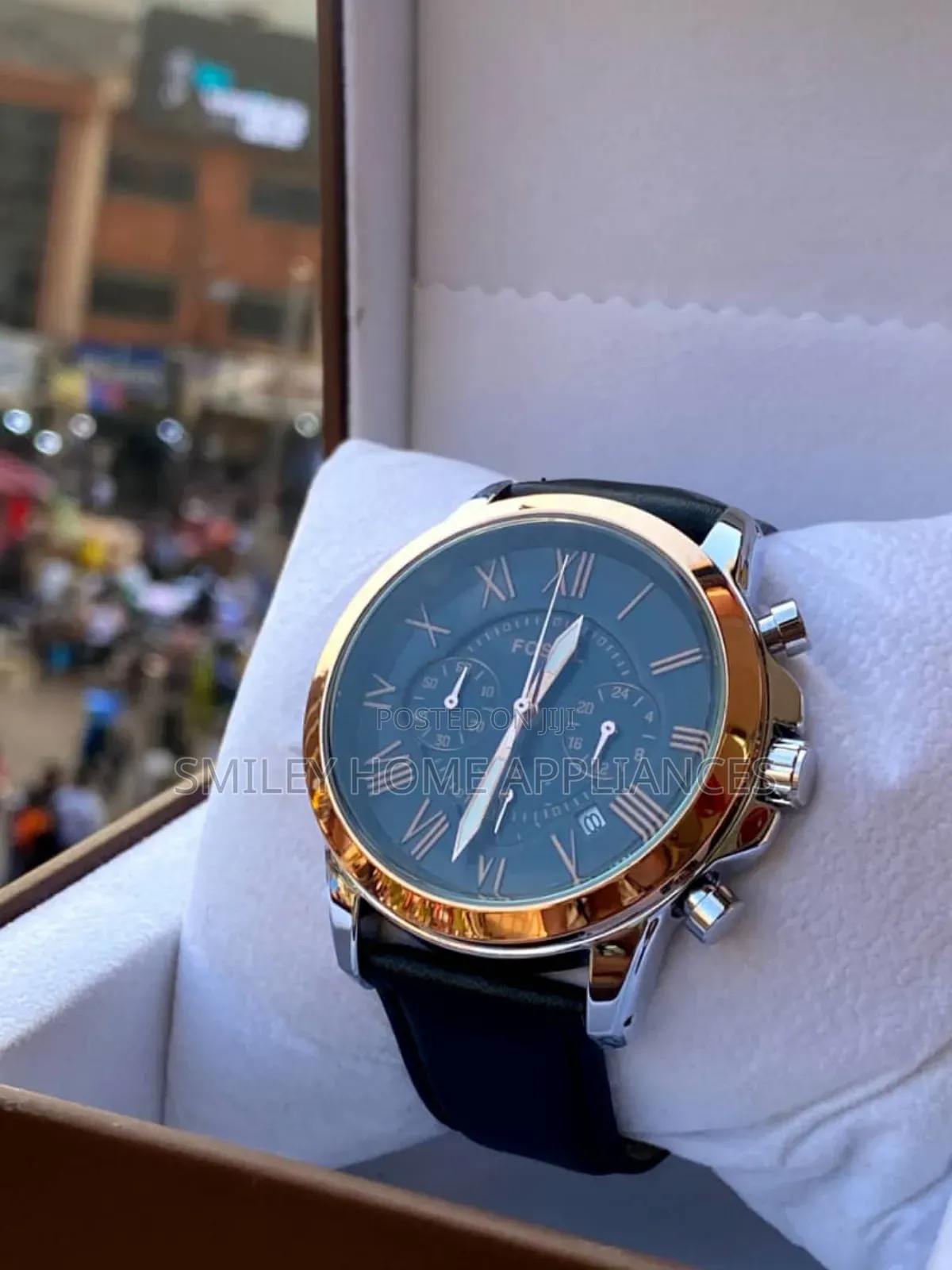 Fossil Men's Classic Watch With Genuine Leather