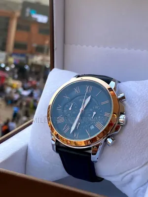 Fossil Men's Classic Watch With Genuine Leather