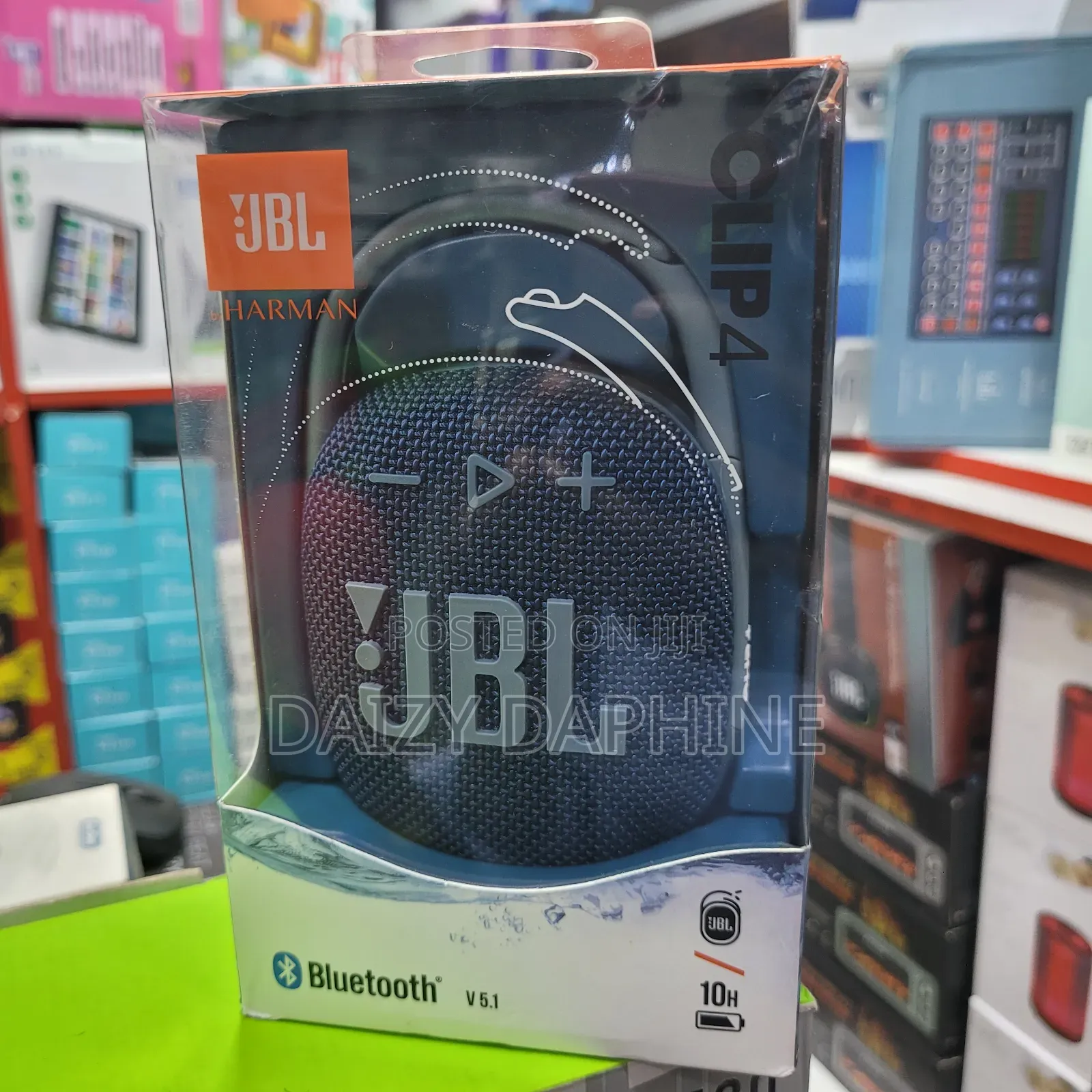 Portable JBL Pure Sound Speaker/ Clip 4 JBL Bass Speaker