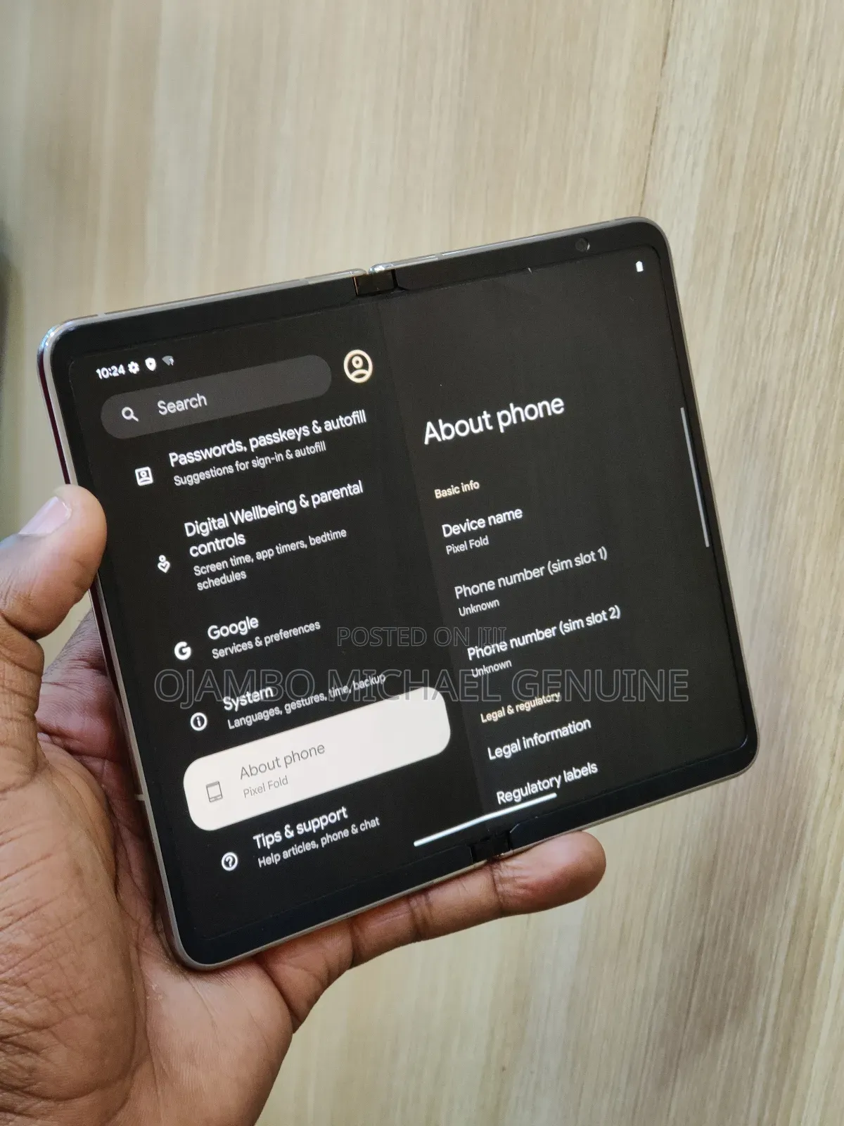 Google Pixel Fold 256 GB Rose Gold