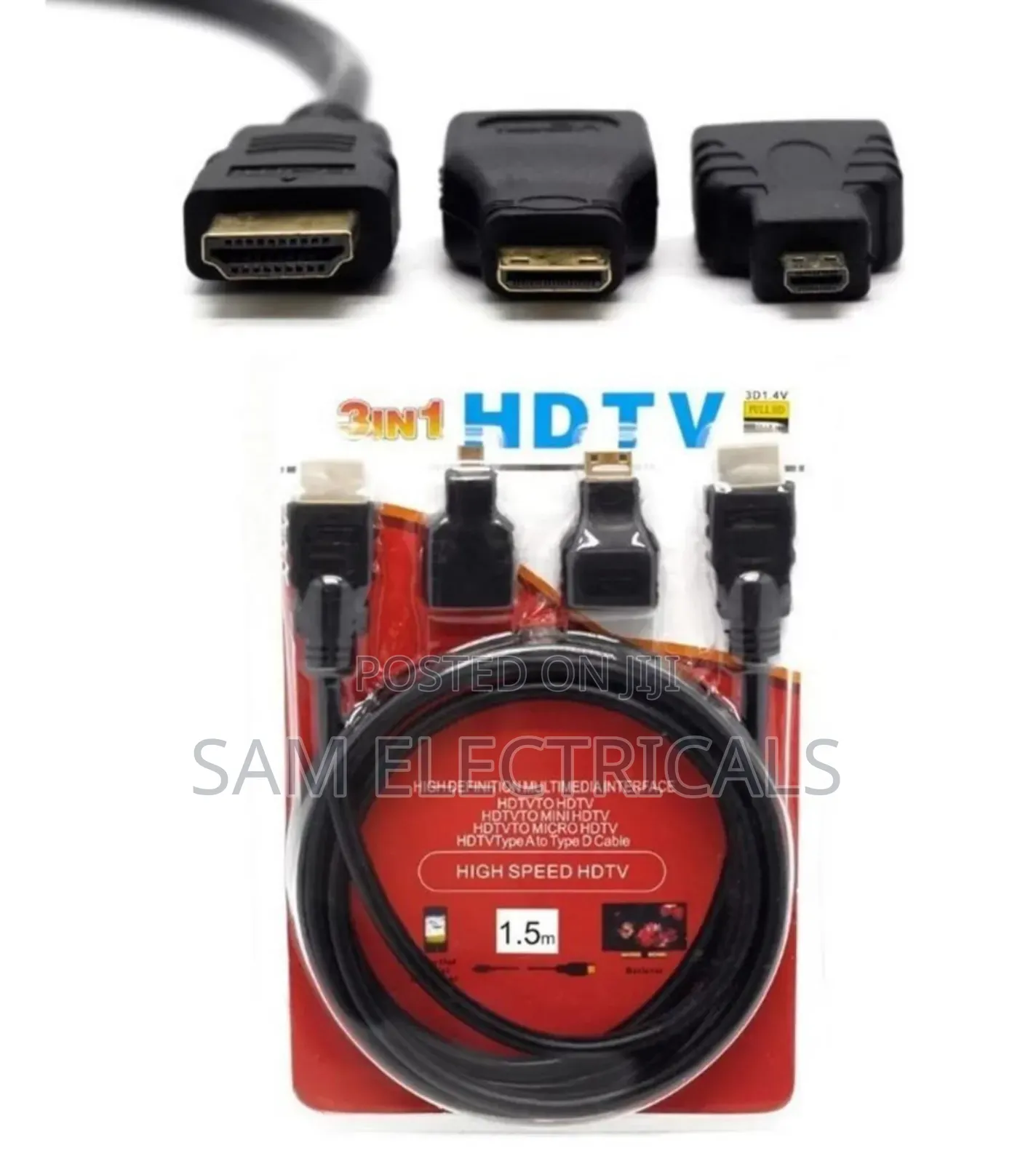 3 in 1 HDMI Cable