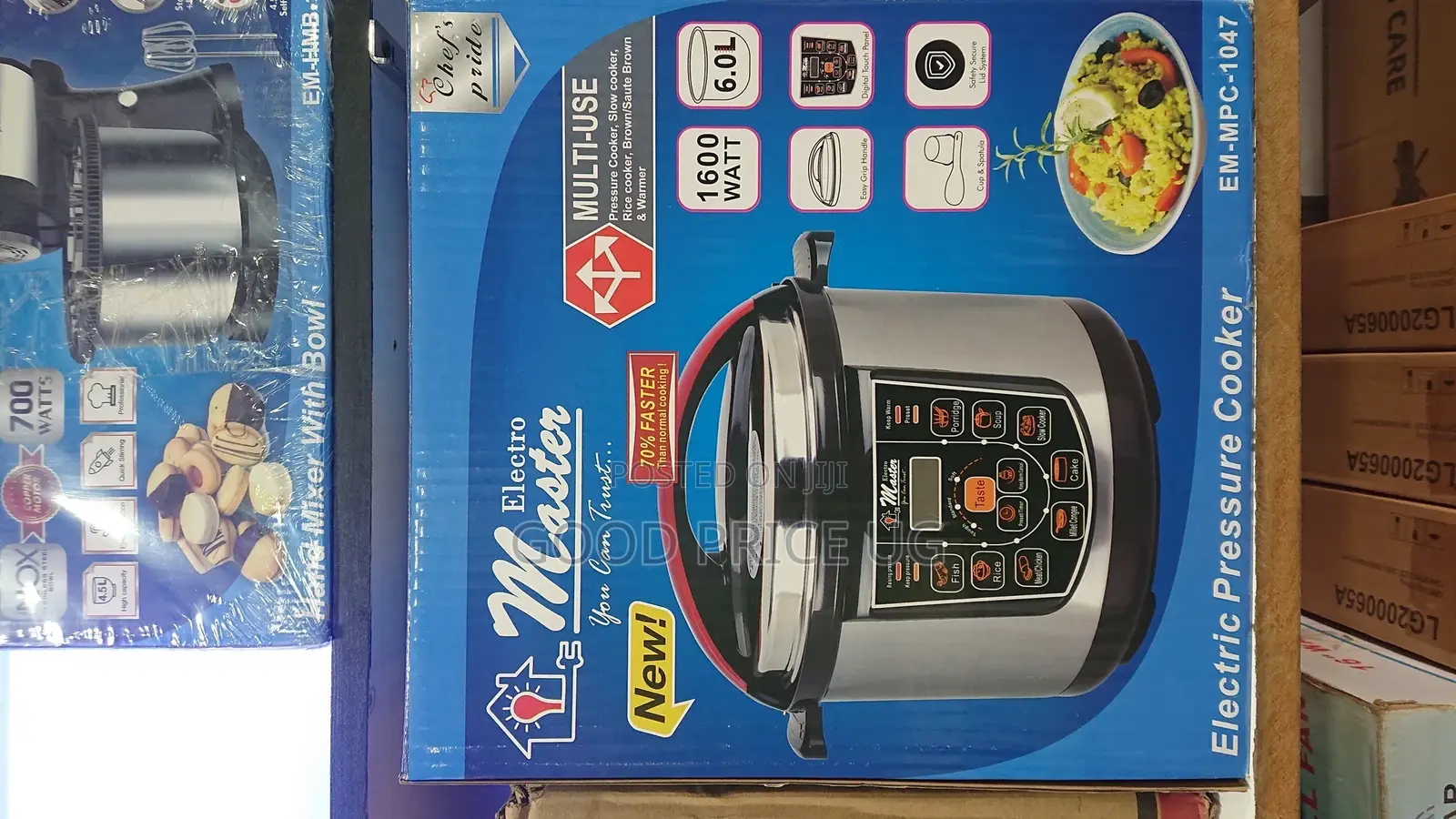 Electro Master Electric Pressure Cooker 6L