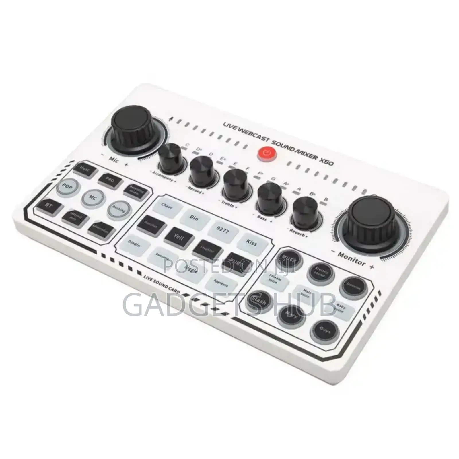 X50 Sound Card,15 Kinds of Mixer Sound Effects
1 Click Mute