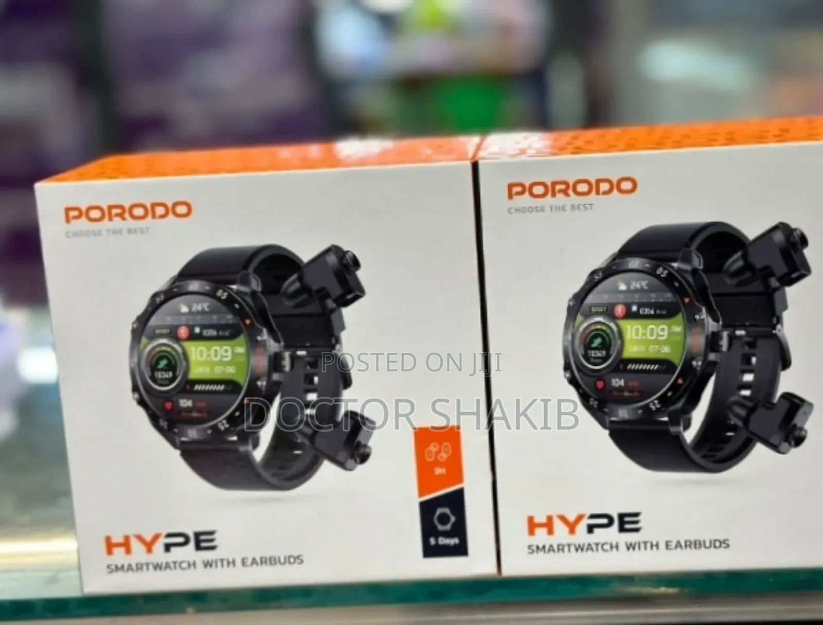 New Unique Porodo Hype Watch With Earbuds