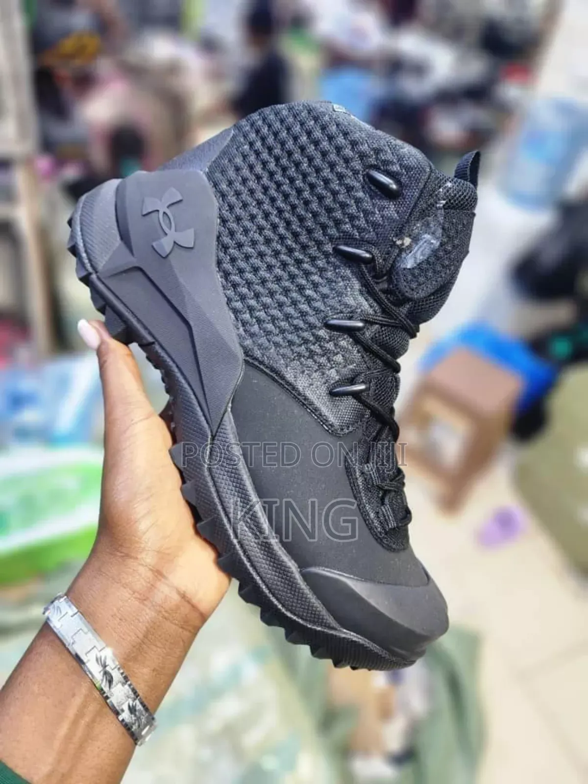 Black Under Amour Tech Tactical Boots