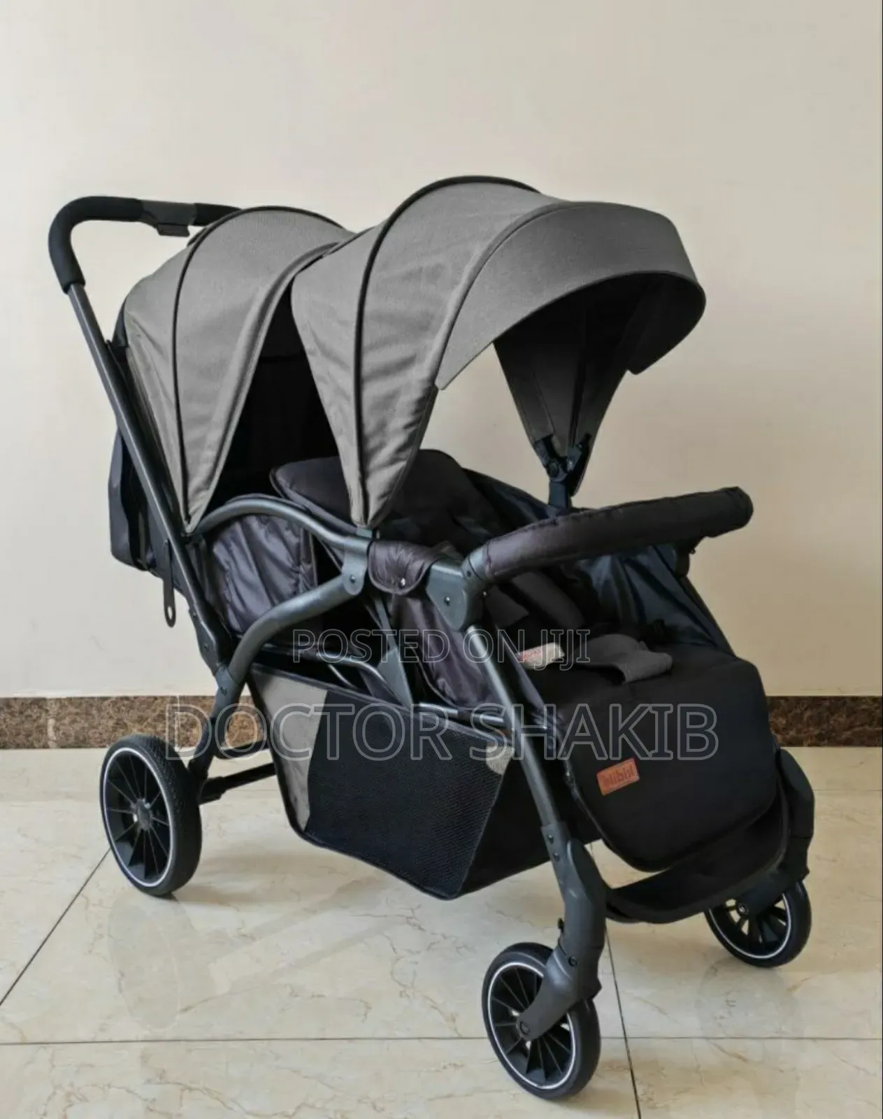 Comfortable Twins Baby Double Stroller