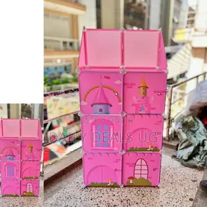 Pink Kids Plastic Wardrobe