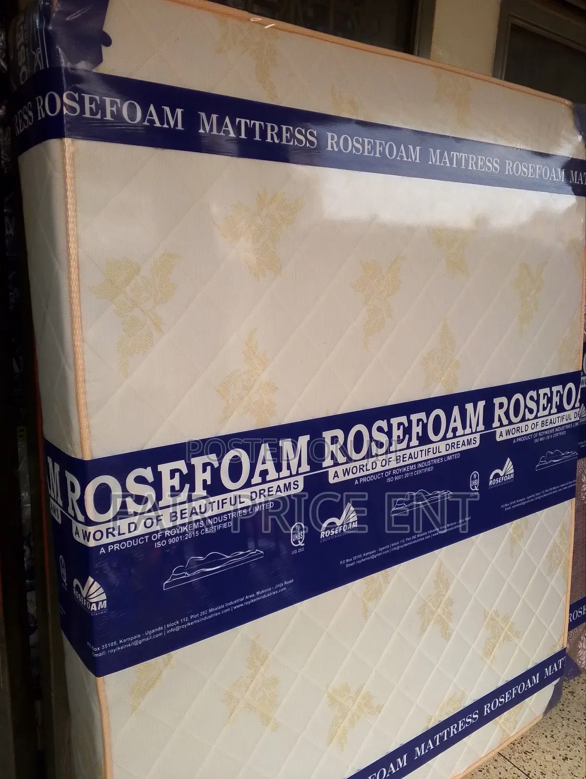 Semi Spring Mattress.5x6x8inches.( White)