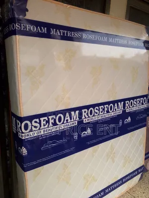 Semi Spring Mattress.5x6x8inches.( White)