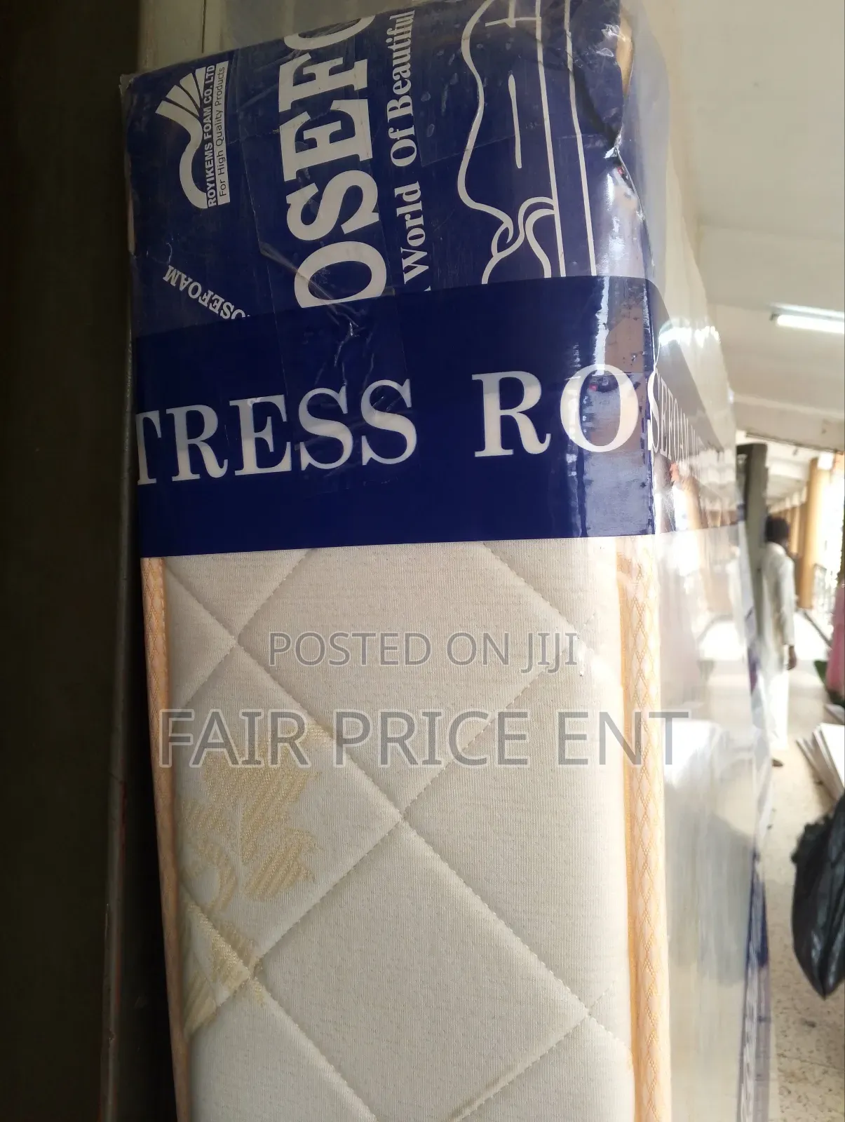 Semi Spring Mattress.5x6x8inches.( White)