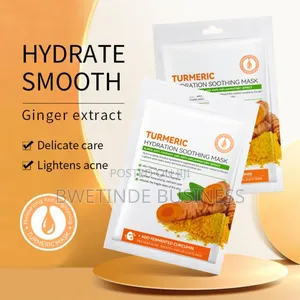 Photo - Turmeric Face Mask Sheet for Acne, Dark Spots and Wrinkles