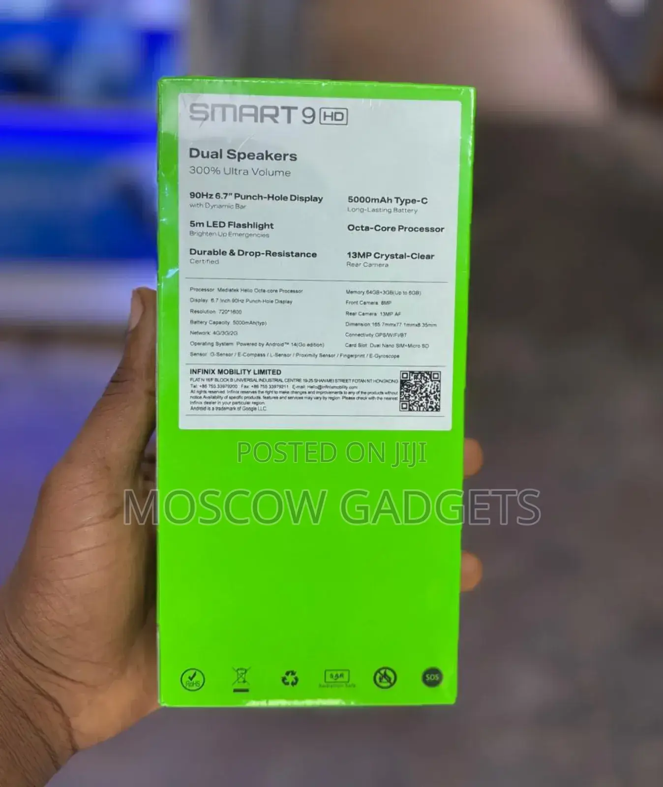 New Infinix Smart 9 64 GB Black