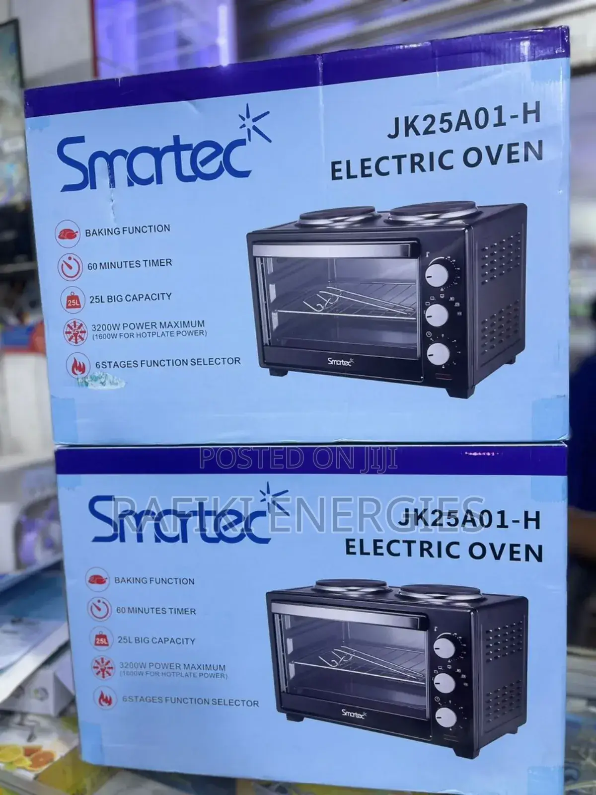 Smartec 25L Electric Oven With Hotplates