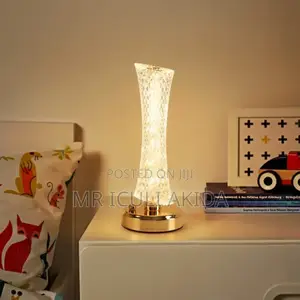 Luxury Home Deco 3color Temp Touch Sensor Led Crystal Lamp