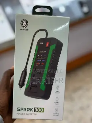 Premium Green Lion Spark 300 Power Inverter.
