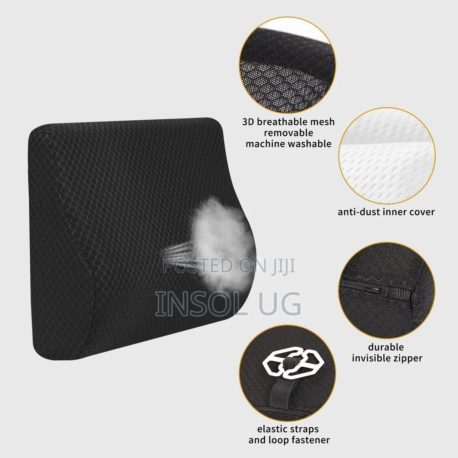 Orthopedic Memory Foam Lumbar Support For Posture