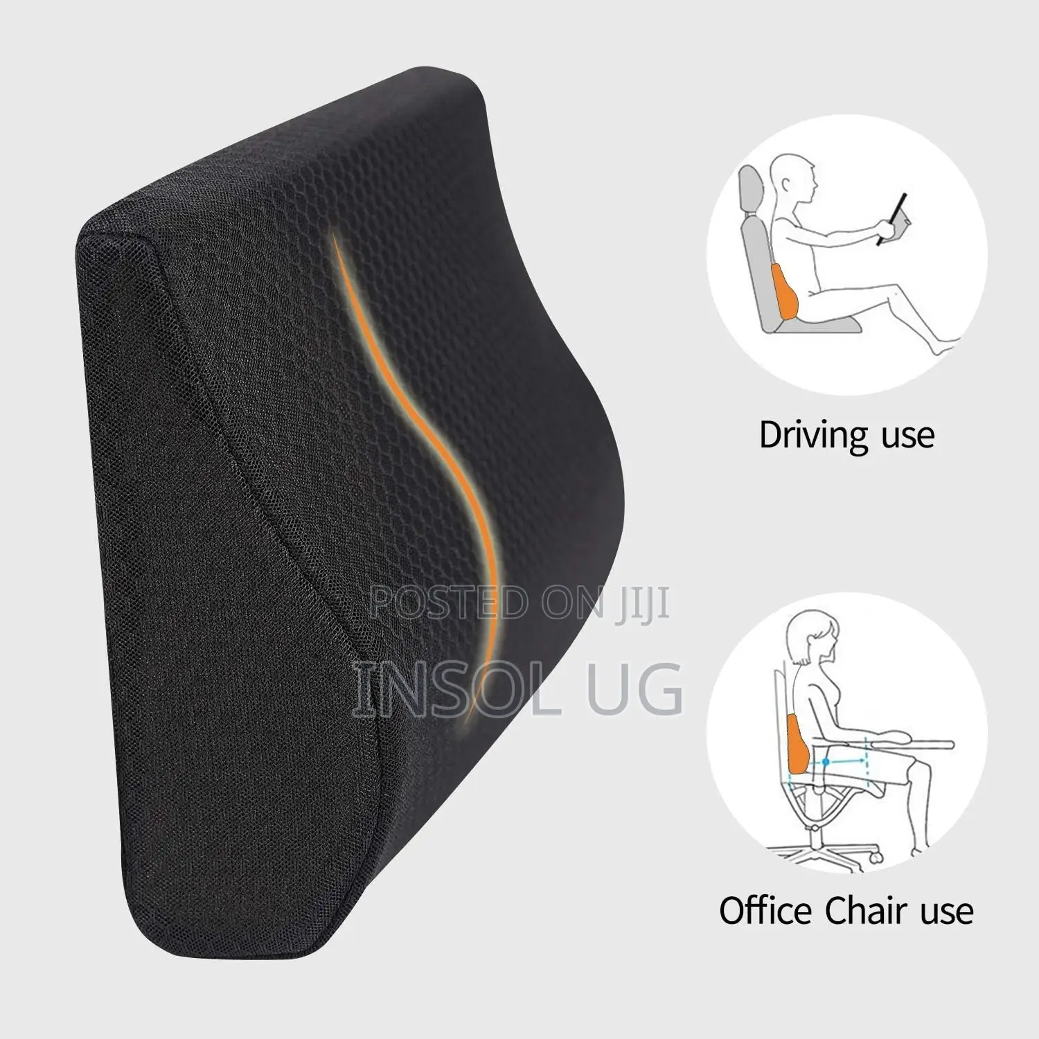 Orthopedic Memory Foam Lumbar Support For Posture