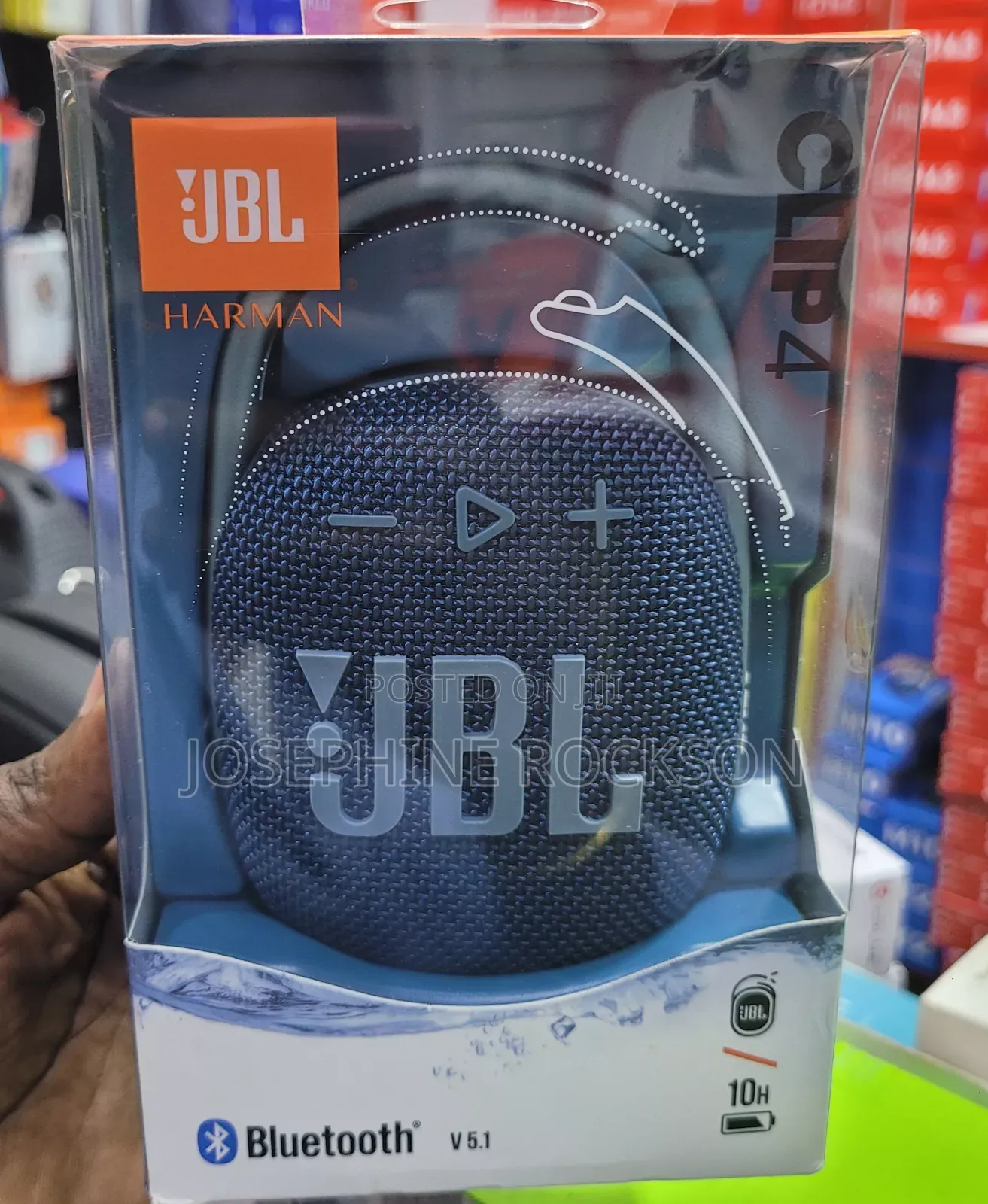 Original JBL Clip 4 Portable Music Speaker
