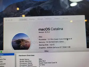 Desktop Computer Apple iMac 18GB Intel Core I5 SSHD (Hybrid) 1T