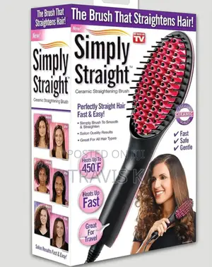 Ceramic Hair Straightener Brush